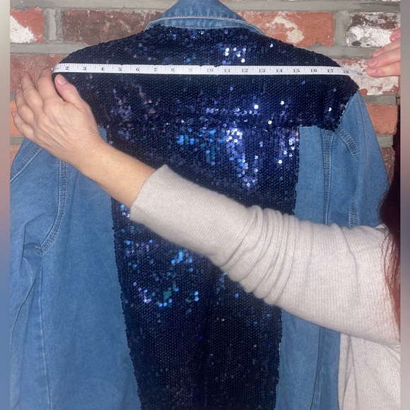Blue Sparkly Jean Jacket - Picture 2 of 5